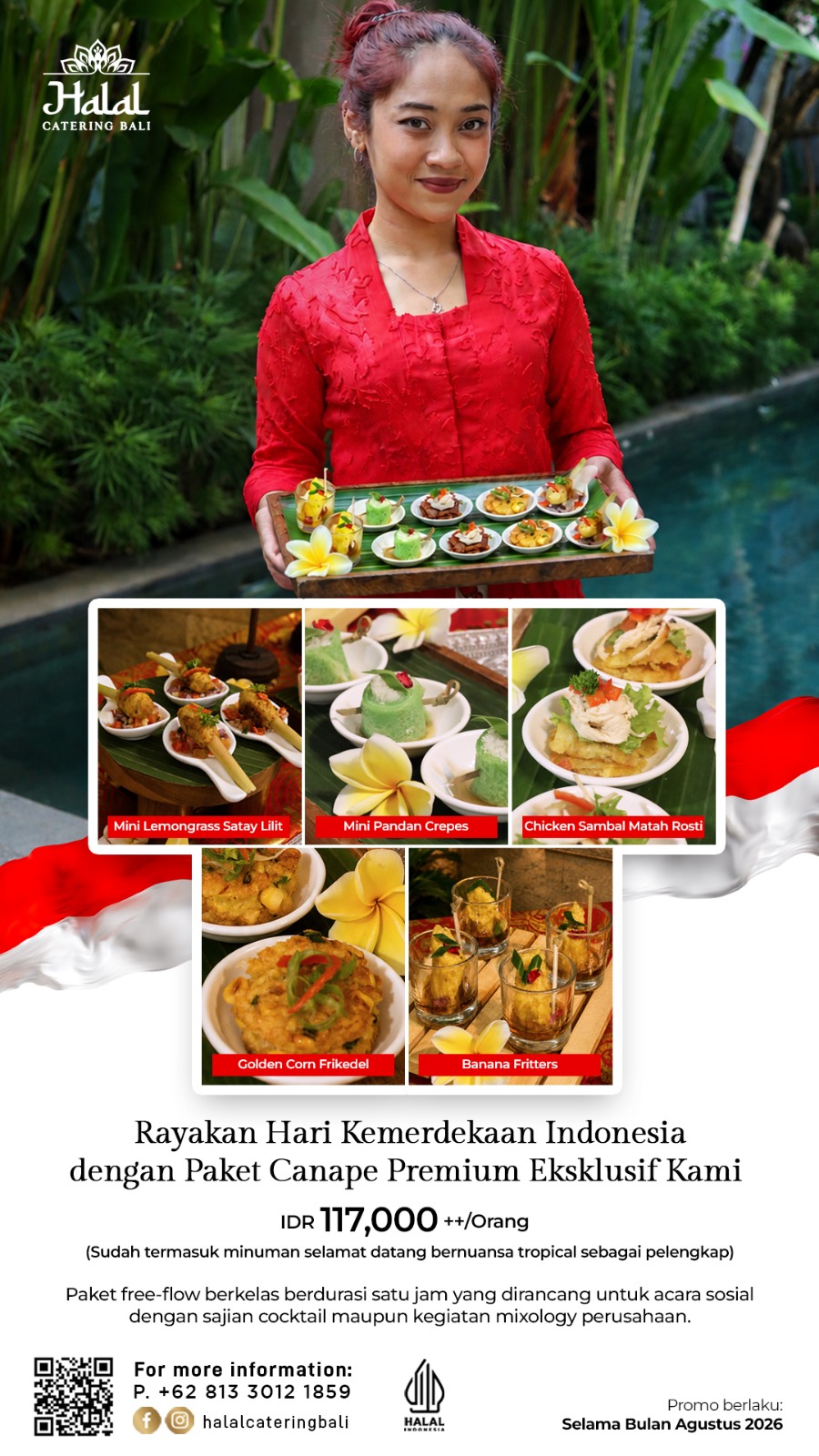 Rayakan Hari Kemerdekaan Indonesia dengan paket canape premium eksklusif kami